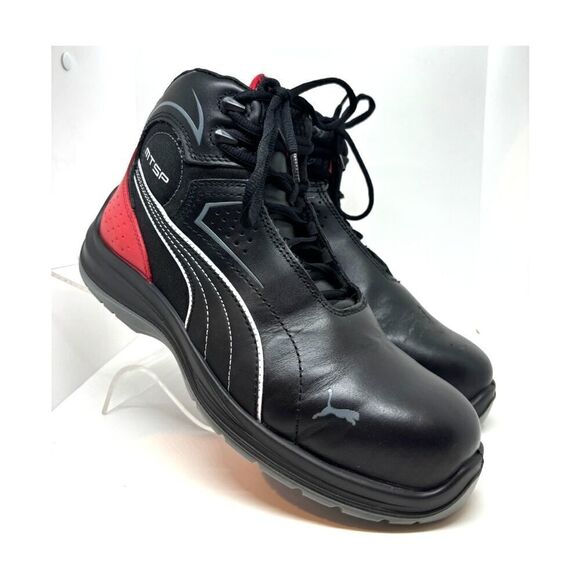 NWB PUMA Touring Black Mid Composite Toe Work Safety Shoe 63.261.5 Men's 10.5 - Picture 6 of 14